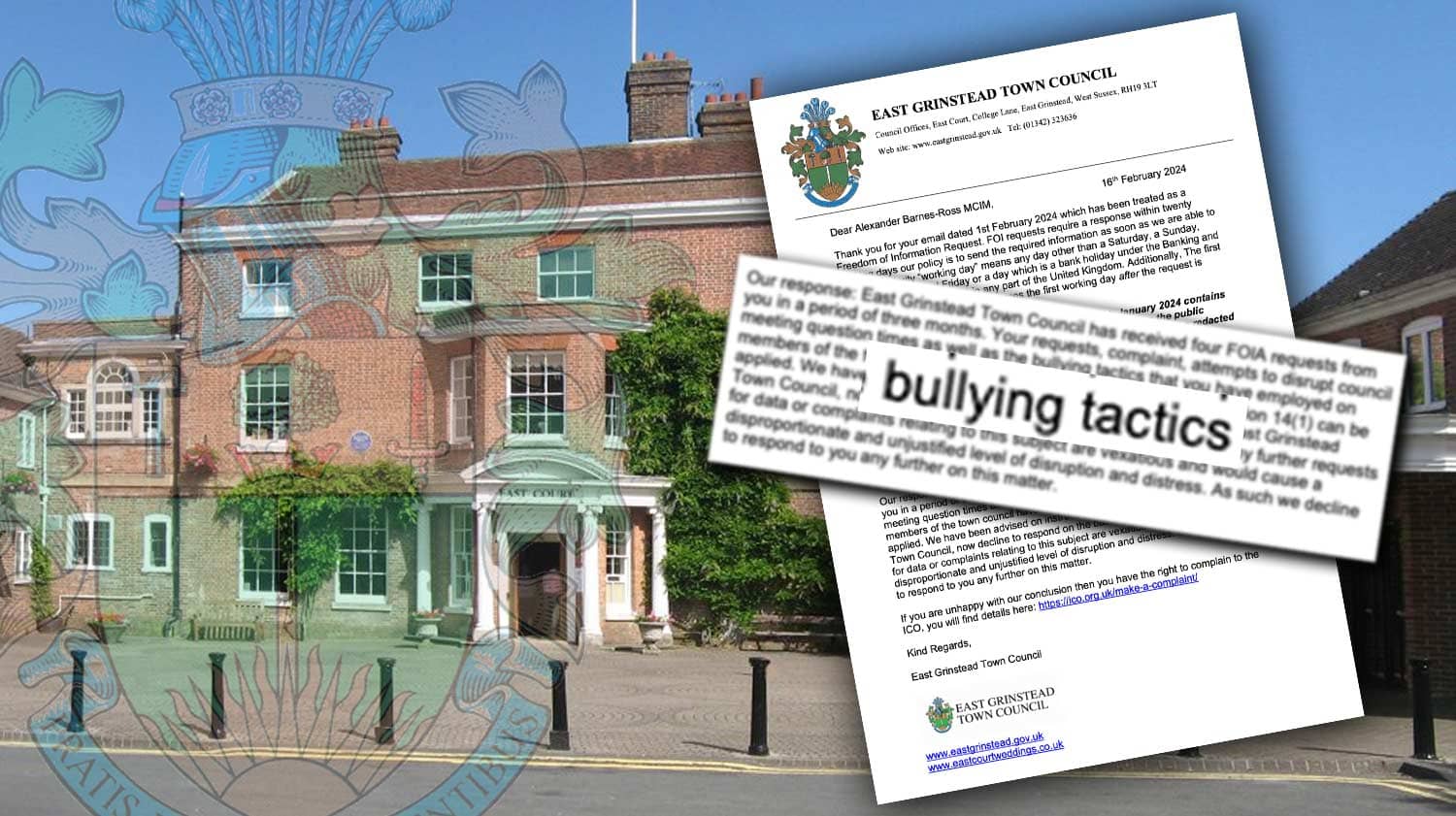 East Grinstead Town Council calls activist a bully